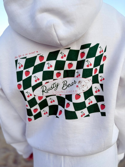 white berries & cherries hoodie