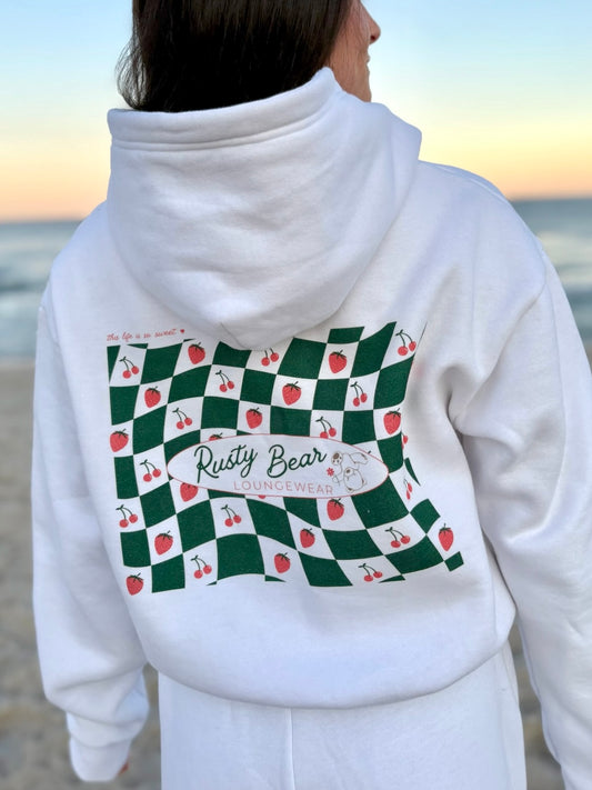 white berries & cherries hoodie